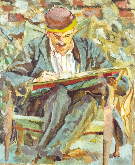 Portrait of John Maynard Keynes, economist and Cambridge fellow.